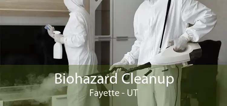 Biohazard Cleanup Fayette - UT