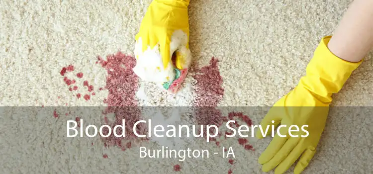 Blood Cleanup Services Burlington - IA