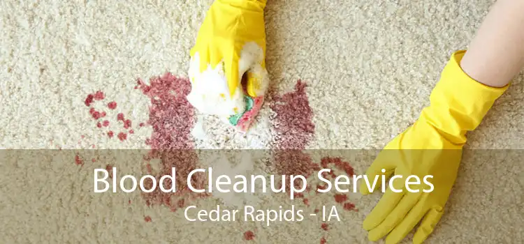 Blood Cleanup Services Cedar Rapids - IA