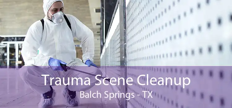 Trauma Scene Cleanup Balch Springs - TX