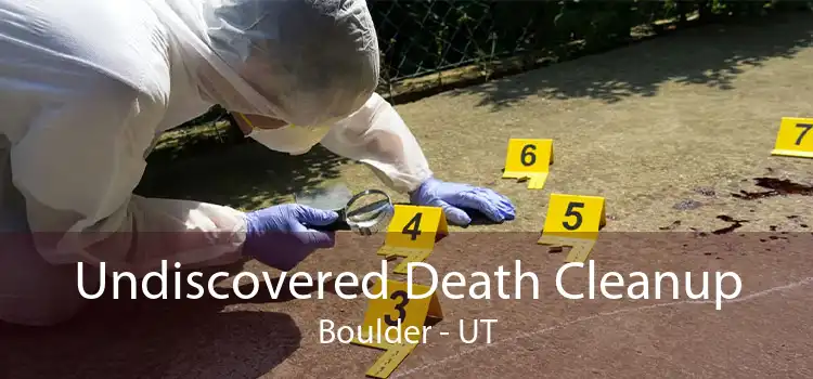 Undiscovered Death Cleanup Boulder - UT