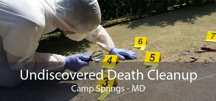 Undiscovered Death Cleanup Camp Springs - MD