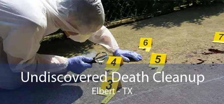 Undiscovered Death Cleanup Elbert - TX
